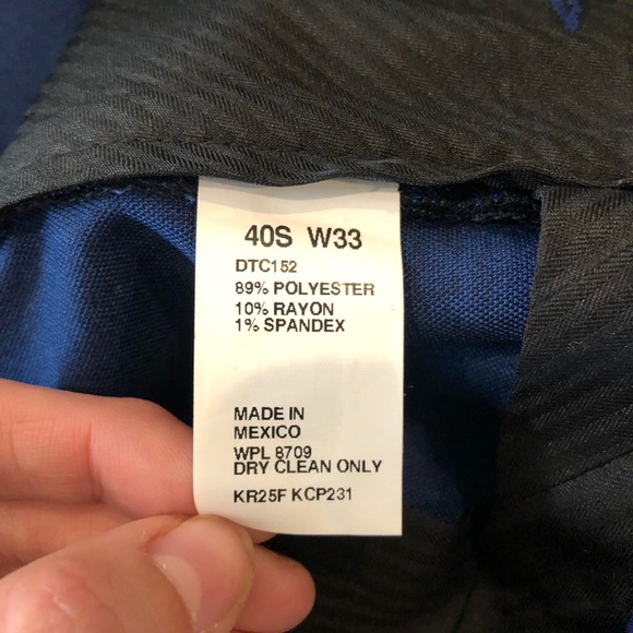 Men’s Blue Dress Pants - Picture 5 of 7